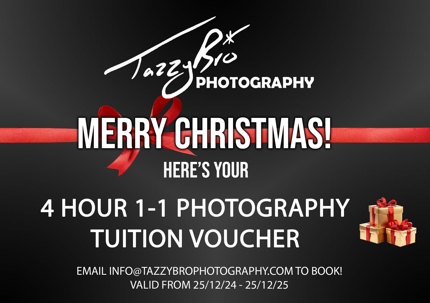 4 hour 1-1 Photography Tuition Voucher